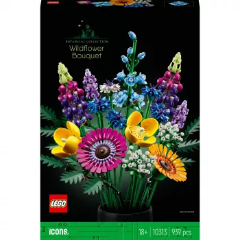 LEGO Icons Savvaļas ziedu pušķa komplekts 10313, Daudzkrāsains