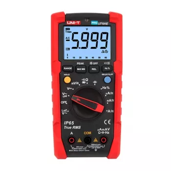 Multimetrs UNI-T UT191E — digitālais multimetrs, mēra līdzstrāvu/maiņstrāvu līdz 600V un 20A