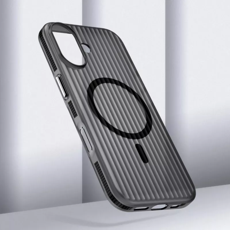 4smarts Aero Ribbed Design Case iPhone 17 16 cm (6.3 collas) Melns Caurspīdīgs