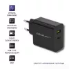 Barošanas adapteris QOLTEC 51717 45W 20V 3A AC iekštelpu lādētājs viedpulkstenim, melns