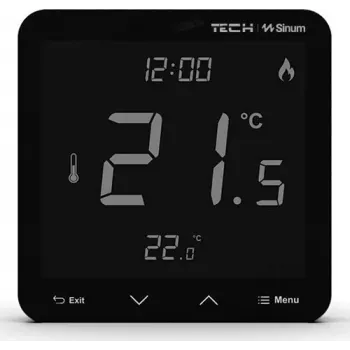 Vadu telpas termostats R-S3 WG.23.0060 melns 230V