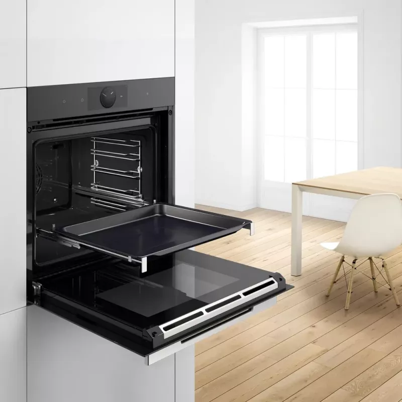 Bosch HEZ638070 teleskopiskā vadotne cepeškrāsnij, nerūsējošais tērauds, brūna