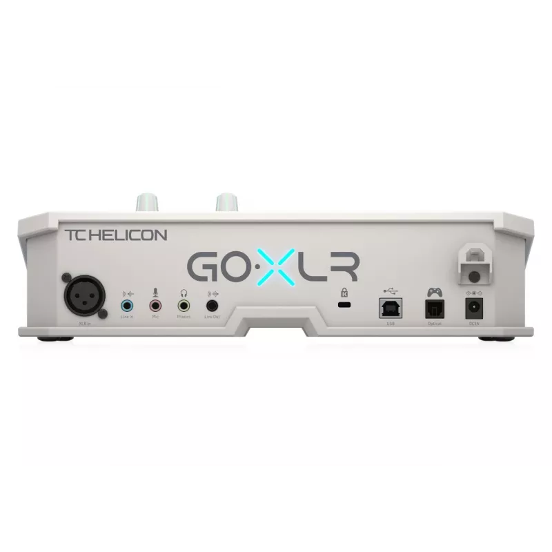TC Helicon GO XLR-WH USB audio mikseris un interfeiss straumēšanai, mikseris/sempleris, balts