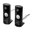2-virzienu vadu PC skaļruņi Audiocore AC860, 2.0 kanāli, 4 W RMS, USB barošana, 3.5 mm ieeja, melni