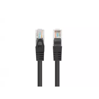 Tīkla kabelis LANBERG PATCHCORD KAT.6 UTP 1,5M Melns