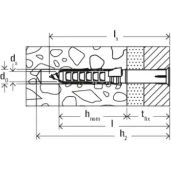 Fischer SXR 6 x 60 stiprinājuma dībelis