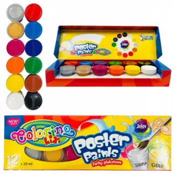 Colorino Kids Poster krāsas 12 krāsas 20 ml