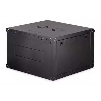 Sienas 19 collu skapis DIGITUS Dynamic-N DN-37103 — 7U, 600x600 mm, IP20, neizjaukts, melns