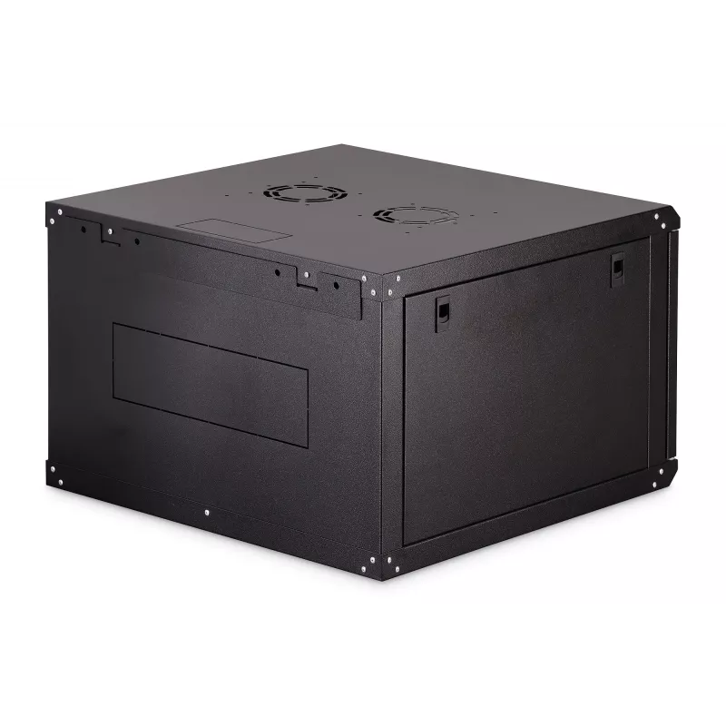 Sienas 19 collu skapis DIGITUS Dynamic-N DN-37103 — 7U, 600x600 mm, IP20, neizjaukts, melns