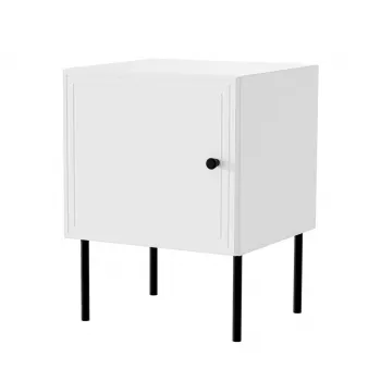 Naktsgaldiņu komplekts 2 gab. cama meble PALAZZO BIS 45×39×H59 cm, balts matēts, MDF/skaidu plātne