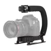 Rokas stabilizators kamerai PULUZ PU3003 C-veida rokturis DSLR un video kamerām