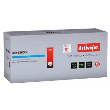 Activejet ATK-5280CN tonera kasetne (aizstāj Kyocera TK-5280C; Supreme; 11000 lapas; ciāna)