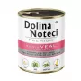 Slapjā suņu barība Dolina Noteci Premium teļa gaļa ar zaļajiem zirnīšiem, 800 g
