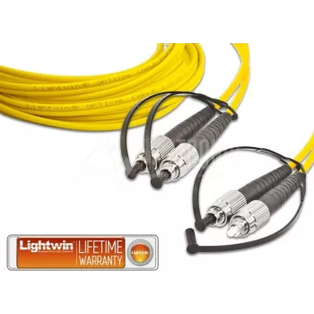 Lightwin LWL šķiedras lēciena kabelis, Duplex, SM, FC-FC, 10.0m (LDP-09 FC-FC 10.0)