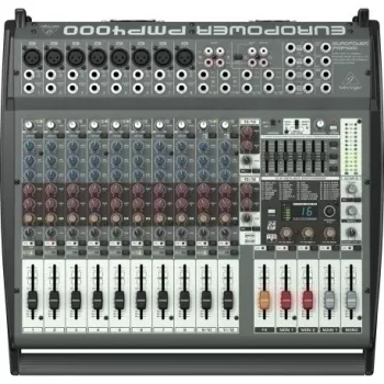 Behringer PMP4000 audio mikseris 20 kanāli 10 - 200000 Hz Melns