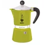 Bialetti Rainbow moka kanna 0.27 L zaļa