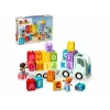 Konstruktors LEGO DUPLO 10421 ABC Kravas Auto, 36 gab., 2 minifigūras, vecumam no 2+ gadiem, izmēri 110×140×70 mm