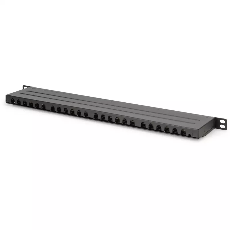 Patch Panel Digitus CAT 6 Class E Augsta Blīvuma Ekranēts Melns