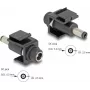 DeLOCK Keystone Modulis DC 5.5 x 2.5 mm sievišķais uz vīrišķo, melns