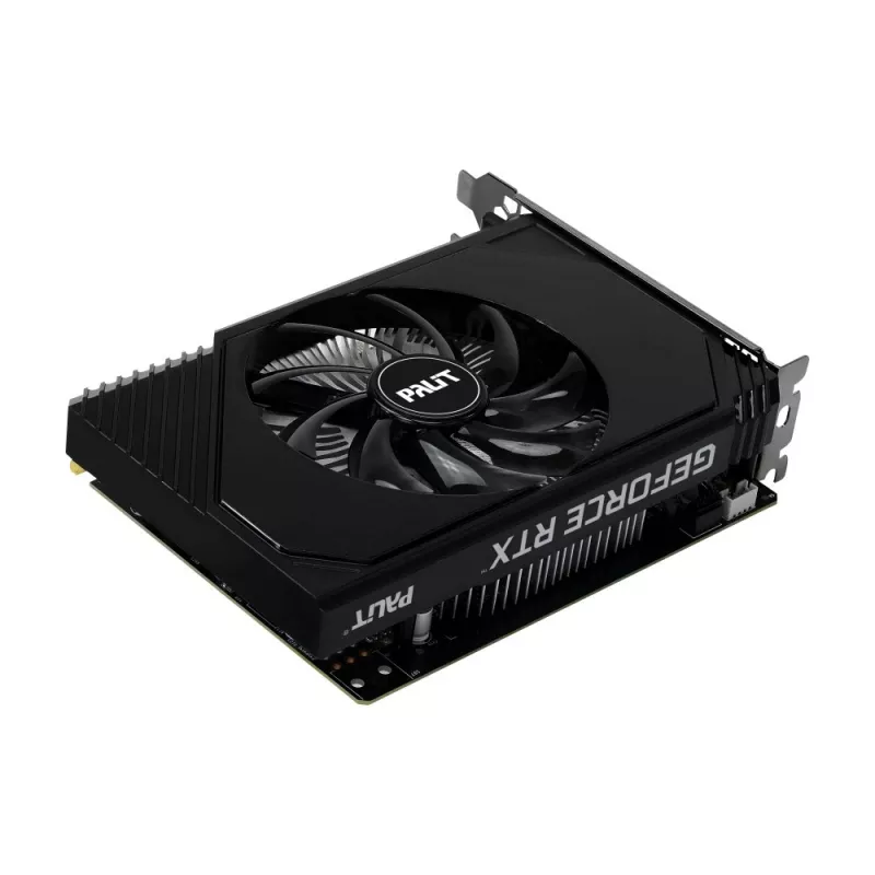 Grafikas karte PALIT GeForce RTX 3050 StormX OC — 6 GB GDDR6, 96 bitu, PCIe 4.0, aktīvā dzesēšana