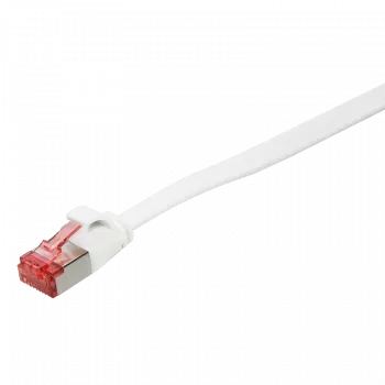 Logilink SlimLine - Patch-Cable - RJ-45 (S) uz RJ-45 (S) - 2 m - U/FTP, PiMF - CAT 6 - Formēts, Aizķeršanās novēršana, Plakans - Balts (CF2051S)