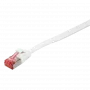 Logilink SlimLine - Patch-Cable - RJ-45 (S) uz RJ-45 (S) - 2 m - U/FTP, PiMF - CAT 6 - Formēts, Aizķeršanās novēršana, Plakans - Balts (CF2051S)