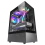PC korpuss TACENS Mars Gaming MC-XO Midi Tower Melns — ATX/Micro-ATX/Mini-ITX, apakšējais barošanas bloks, 1×120 mm aizmugurējais ventilators, atbalsta līdz 328 mm GPU