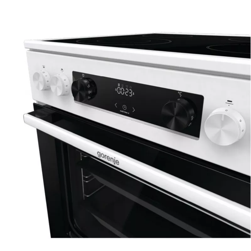 GORENJE GECS6C70WC Brīvi stāvoša elektriskā plīts ar keramikas virsmu