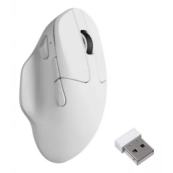 Keychron M7-A3 Ambidextra pele balta Bluetooth USB Type-C 26000 DPI