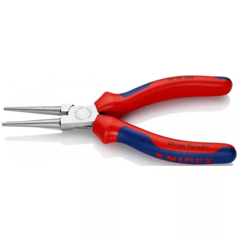 KNIPEX 30 35 160 - Knaibles ar garu snīpi - 2,5 mm - 4,1 cm - Tērauds - Zils/sarkans - 16 cm