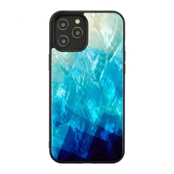 Aizsargmaciņš iKins Apple iPhone 12 Pro Max — zils ezera un melns