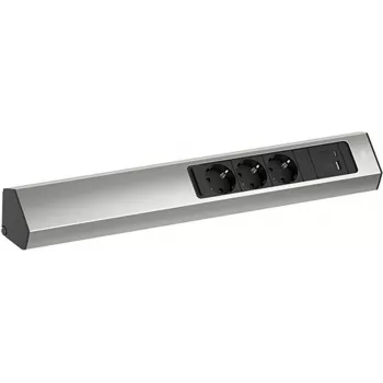 Pagraipojamā sloksne Bachmann CASIA 2 ar 3x CEE7/3 kontaktligzdām un 1x USB A/C 22W