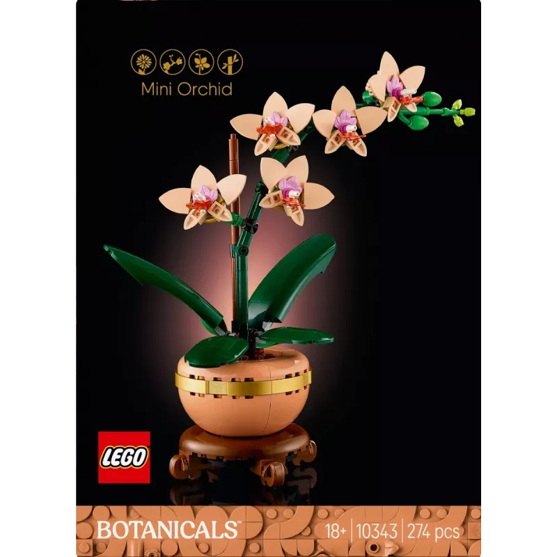 LEGO ICONS 10343 Botāniskā kolekcija - Mini orhideja