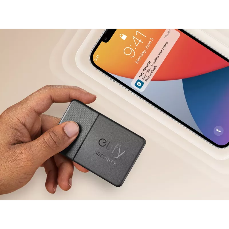 eufy Security SmartTrack Card pretnozaudēšanas Bluetooth izsekotājs