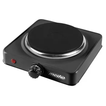 Mesko Home MS 6508 melnā virsmas plīts ar noslēgtu plāksni, 1 zona