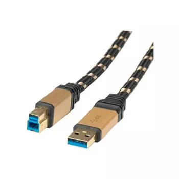 ROLINE Gold USB kabelis - USB A (tēviņš) uz USB B (tēviņš)