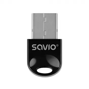 SAVIO BT-060 USB Bluetooth 5.3 + EDR adapteris, 3 Mb/s, 20m darbības rādiuss