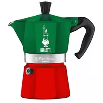 Moka kanna Bialetti 0005322 manuāla kafijas pagatavošanas ierīce 0.13 L Zaļa Sarkana