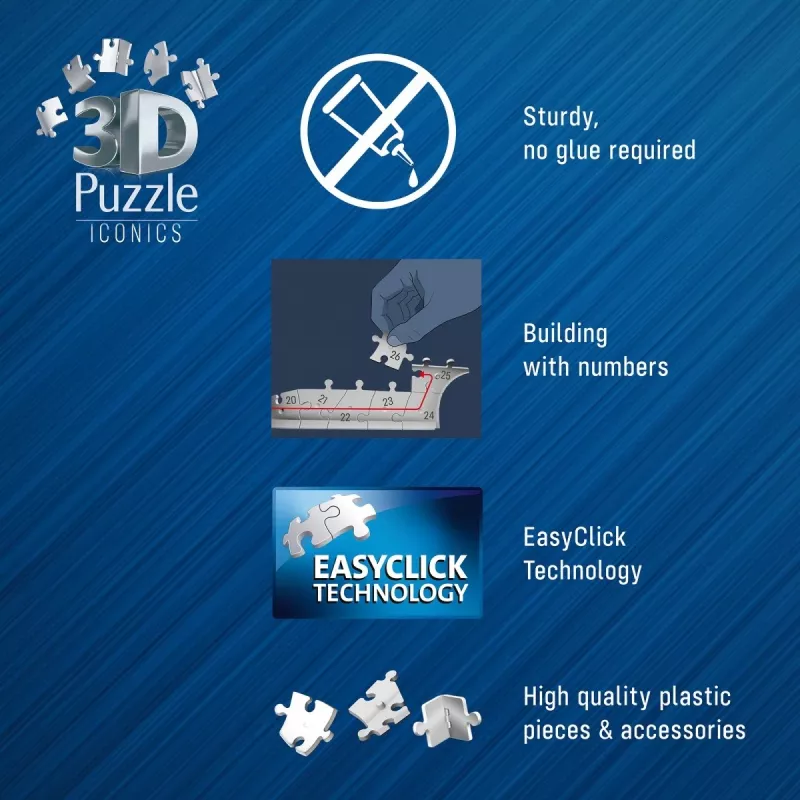 Puzzle 3D 158 gab. Lamborghini Huracan EVO zaļš