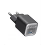 Iekštelpu maiņstrāvas lādētājs Anker 511 Nano 3 — 30W, 1× USB-C, 100–240V, Melns