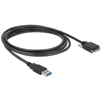 USB kabelis DeLOCK 83599 USB 3.2 Gen 1 3m USB A Micro-USB B Melns