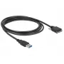 USB kabelis DeLOCK 83599 USB 3.2 Gen 1 3m USB A Micro-USB B Melns