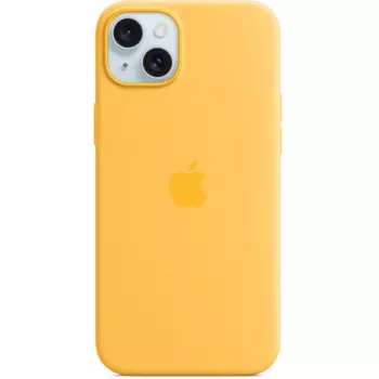 Silicone Maciņš Apple iPhone 15 Plus MagSafe Oranžs