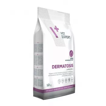 Sausā barība suņiem VETEXPERT Dermatosis Jērs un Krils 12 kg