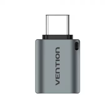 Vention USB-C vīrišķais uz USB 3.0 sievišķo OTG adapteris, pelēks, alumīnija sakausējums