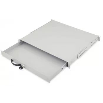 Digitus DN-19 KEY-1U 1U izvelkamā tastatūras plate ar dokumentu glabātuvi 19 inch pelēka