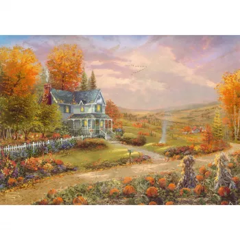 Thomas Kinkade Studios: Rudens Ābolu kalnā, Puzle 500 gabali