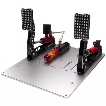 Simagic P2000 Hydraulic 2 pedāļu komplekts, 100KG Loadcell - Crimson Edition