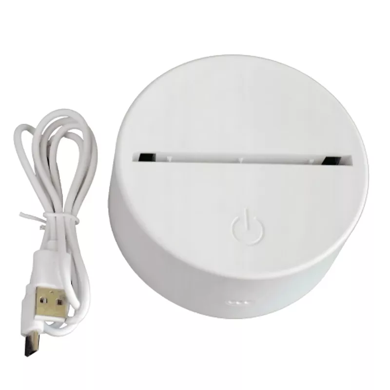 Nakts lampiņa Extralink HOME 3D sirds optiskās ilūzijas galda lampa USB