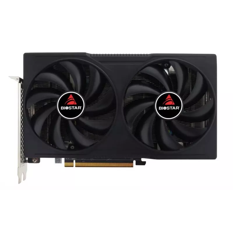 Grafikas karte BIOSTAR Radeon RX 7600 OC — Radeon RX 7600, 8 GB GDDR6, 128-bit, PCIe 4.0, divu ventilatoru dzesēšana